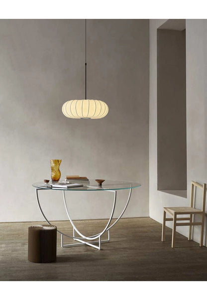 Lampadario Wabi Sabi Giapponese In Seta Bianca Per Ristorante Studio Soggiorno Cucina Moderno