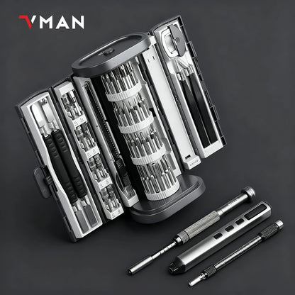 72in1 Mini Set di cacciaviti di precisione Punte magnetiche Kit di strumenti di riparazione manuale per iPhone PC Orologio Riparazione computer Apribottiglie regalo