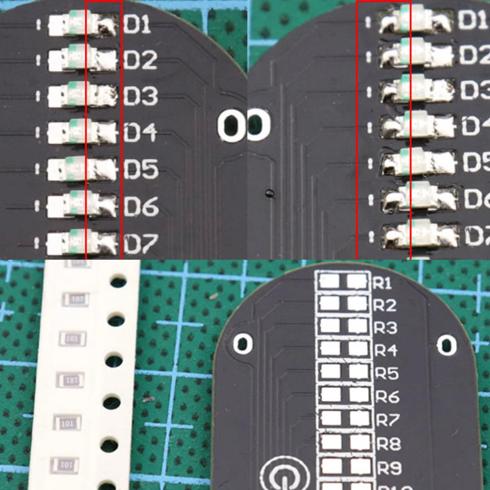 Kit Elettronico Fai Da Te Con Led E Gyro Per Circuiti Stampati Saldatura Facile E Componenti Inclusi