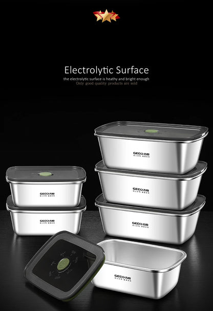 Contenitore Per Alimenti In Acciaio Inox 304 Lfgb Sottovuoto Leggero Capacità da 500ml a 1600ml