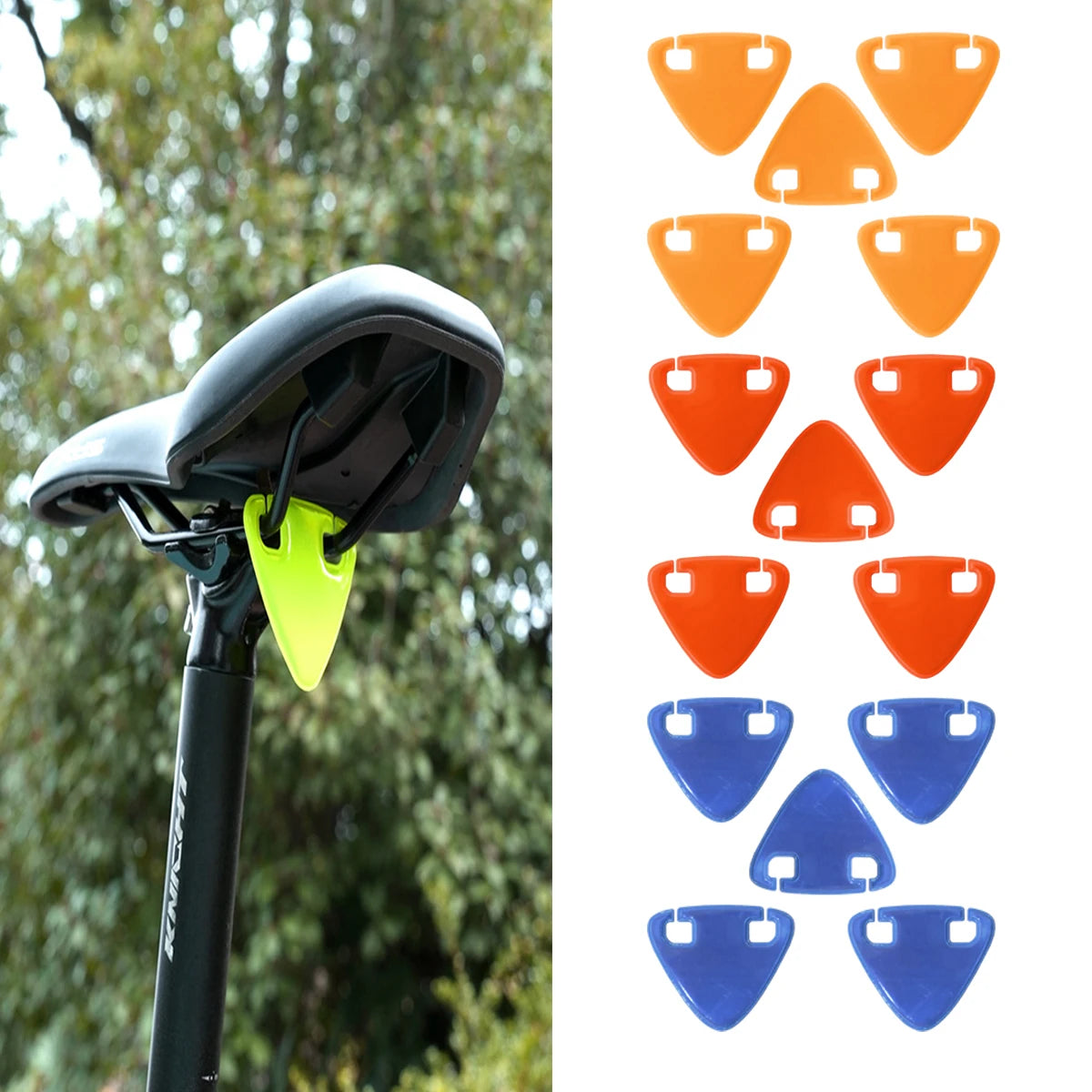 Set Da 5 Adesivi Riflettenti Per Bicicletta Luminose Notturne Per Strada Fatbike