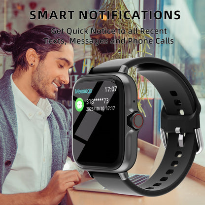Orologio Smartwatch Impermeabile 1,83 Pollici con Risposta Chiamata Monitoraggio Sonno e Contapassi IPhone e Android