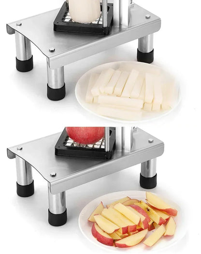 Tagliapatate Industriale Inox Dicer Verticale Manuale Per Patatine 7 10 14 Mm Verdure Frutta