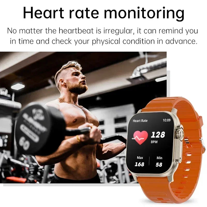 Nuovo Smartwatch 2026 Watch 10 Ultra 49mm con NFC, GPS, Chiamate Bluetooth, Musica BT, Giochi e Ricarica Wireless per Uomo e Donna