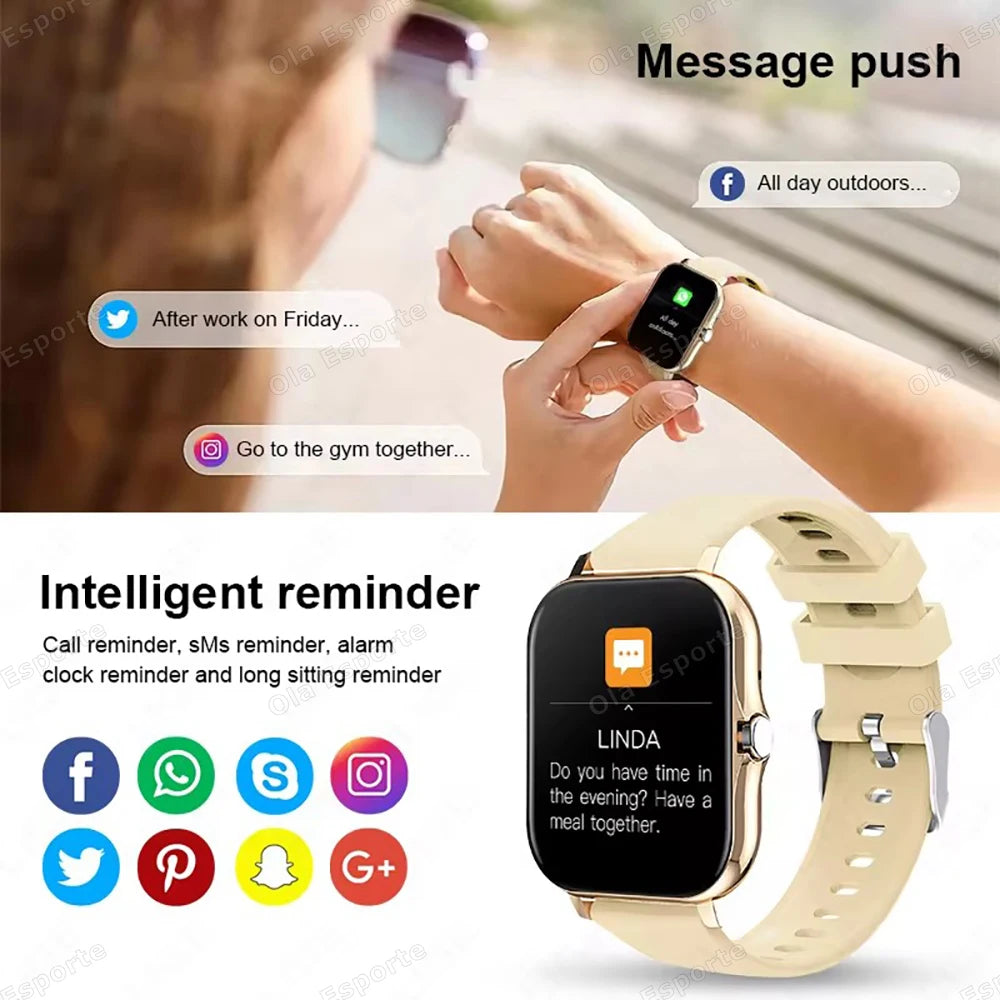 20226 Nuovo smartwatch da 1,83 pollici Notifiche di chiamata Monitoraggio del sonno Monitoraggio dell'attività Smart Watch compatibile con Android e iOS