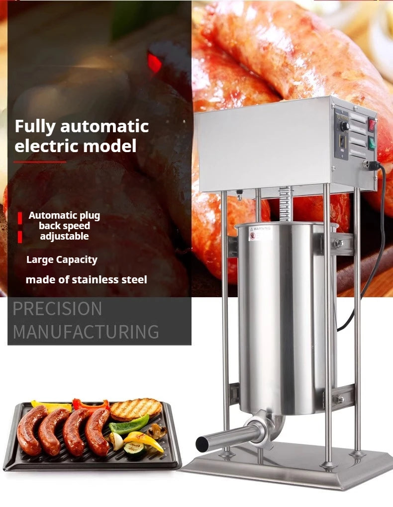 Riempitrice Per Salsicce Elettrica E Manuale In Acciaio Inox 304 Per Uso Domestico E Commerciale