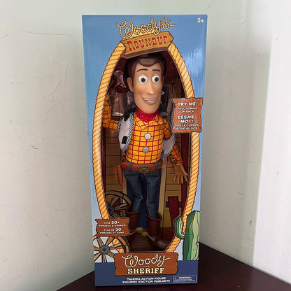 Toy Story 4 Talking Woody Jessie Action Figure Sing Soft Cute Anime Figure Decorazione Compleanno Modello Regalo Giocattoli