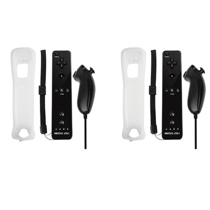 Set controller 2 in 1 per Nintendo Wii Joystick Motion Plus opzionale Gamepad remoto wireless con custodia in silicone Videogioco