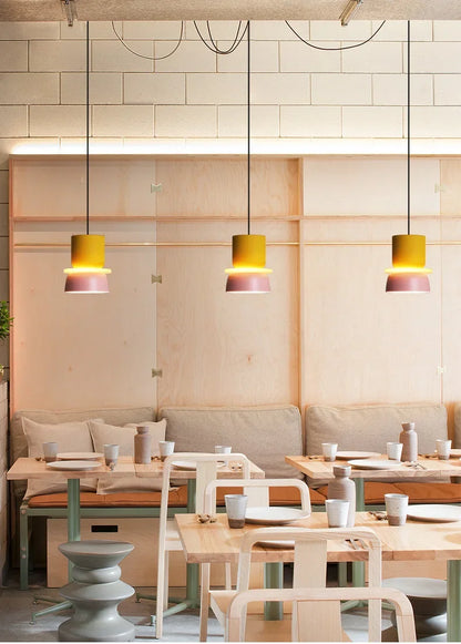 Lampada A Sospensione Macaron Nordico In Ferro Nero Design Moderno Per Soggiorno E Sala Da Pranzo