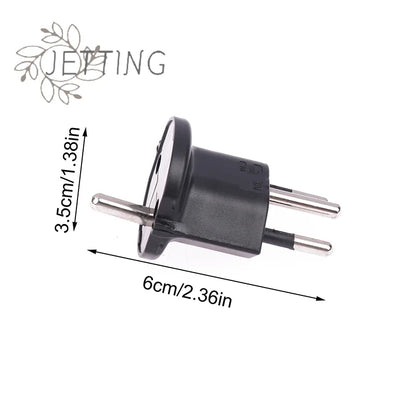 Adattatore Da Viaggio Spina Schuko A Tipo J Svizzera 10A 250V Compatibile Con Prese Europee Portatile