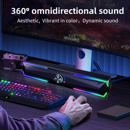 Altoparlante per computer 4D Soundbar Gioco stereo Subwoofer 2.0 Bluetooth per MacBook Laptop Notebook PC Lettore musicale Altoparlante cablato