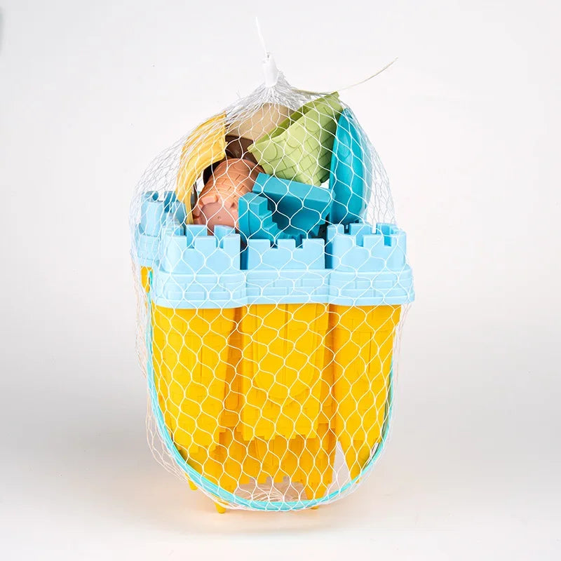 Set Sabbia Castello Per Bambini Con Secchio E Paletta Gioco Spiaggia Estivo Per Giochi All Aperto