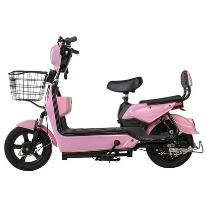 Bicicletta Elettrica Da Strada Certificata Ce Motore 350W Batteria 48V 12Ah Cambio Per Corse