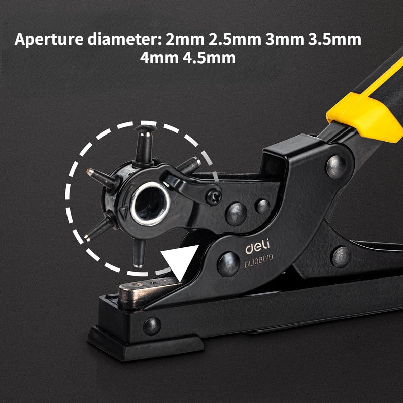 Pinza multifunzione per cintura in pelle, pinza per punzonatrice, per occhielli, cinturino per cinturino, pinza per punzonatura per lavorazione della pelle domestica, utensili manuali