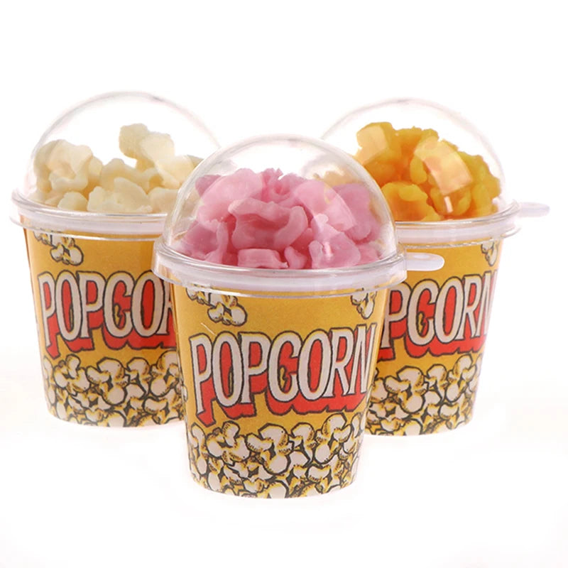 1:12 Snack per secchiello per popcorn in miniatura per casa delle bambole Fai finta di giocattoli per la decorazione alimentare