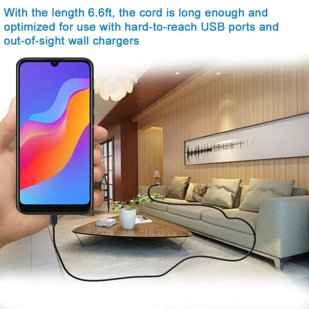 Cavo Micro USB 2A Ricarica Veloce e Dati ad Alta Velocità per Smartphone Android Xiaomi Samsung