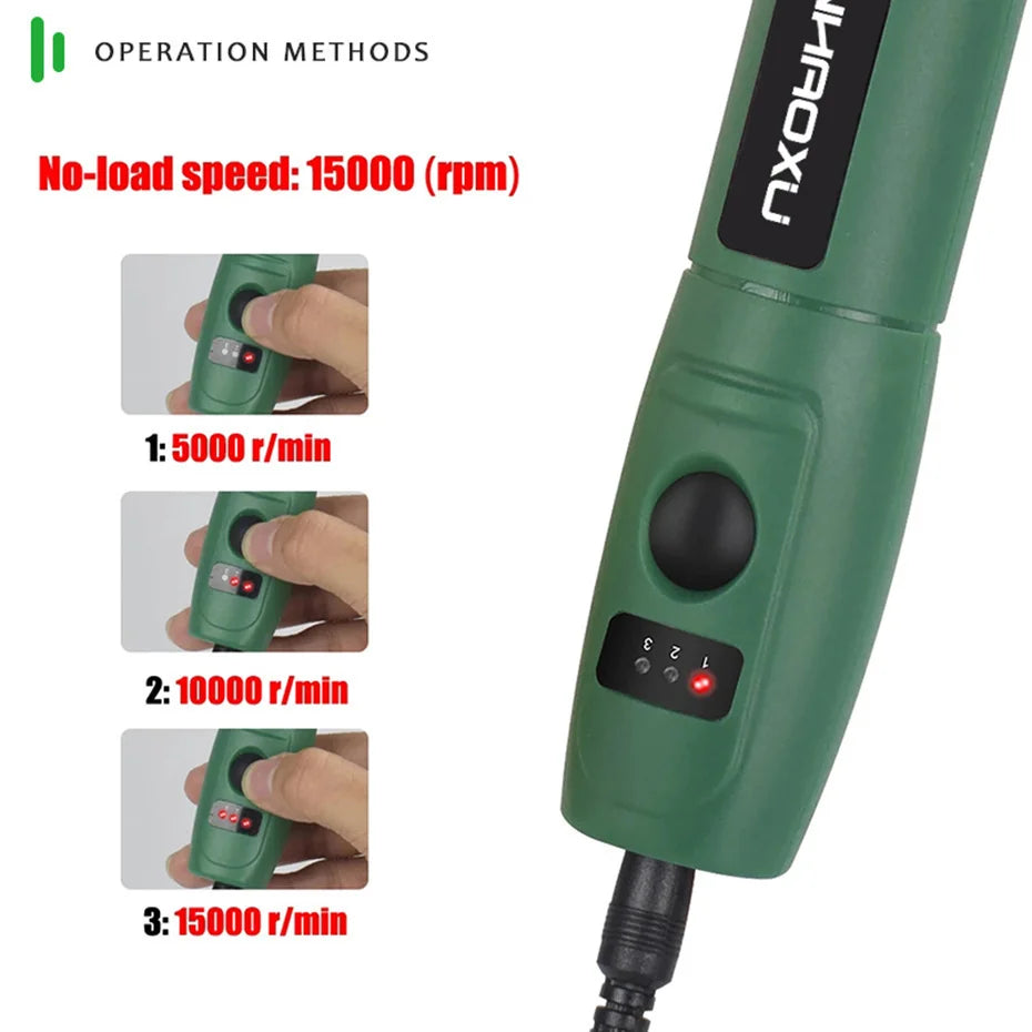 Mini Trapano Penna 100-240V Per Incisione Elettrico Regolabile Strumenti Dremel Compatibili
