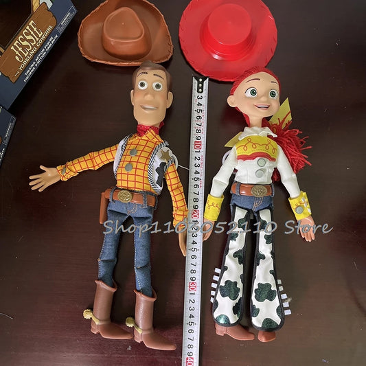Toy Story 4 Talking Woody Jessie Action Figure Sing Soft Cute Anime Figure Decorazione Compleanno Modello Regalo Giocattoli