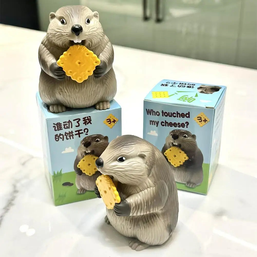 Giocattolo Marmotta Antistress Sonoro Da Scrivania, Divertente Gioco Da Ufficio E Casa