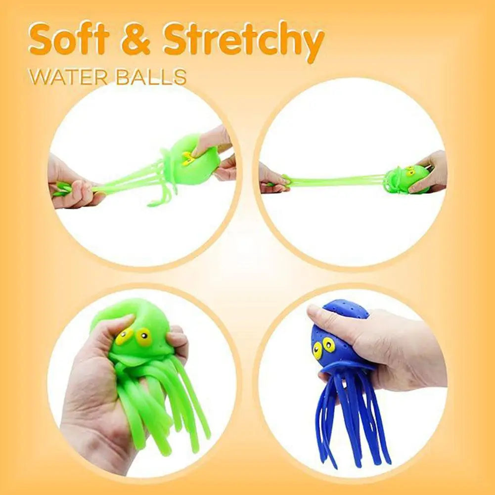 Polpo Giocattolo D'Acqua Per Bagno Dei Bambini Con Spray Creativo Antistress Divertimento