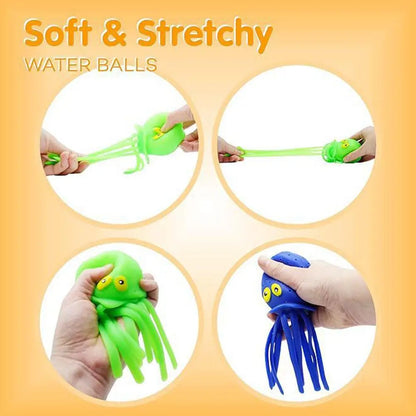 Polpo Giocattolo D'Acqua Per Bagno Dei Bambini Con Spray Creativo Antistress Divertimento