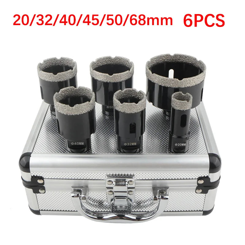 Set Seghe A Tazza M14 Punte Diamantate Per Forare A Secco Piastrelle Porcellana Marmo Granito 5 6 8 12 Pezzi