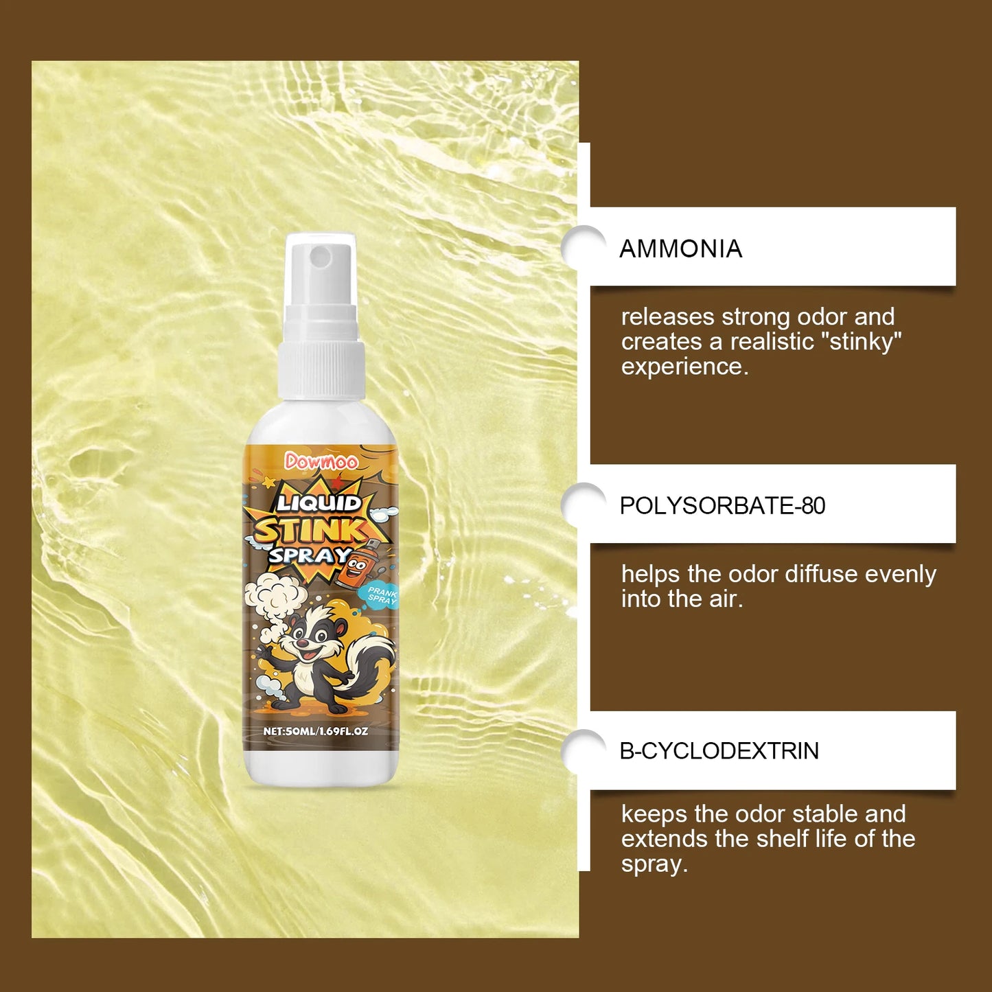 Spray Realistico Con Odore Di Cacca Per Scherzi E Feste Trucco Portatile E Sicuro
