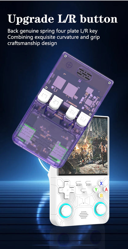 Nuova console di gioco portatile ultra retrò R36 Sistema Linux open source da 4,0 pollici Console di gioco portatile con lettore video portatile da 128 GB