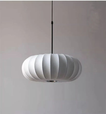 Lampadario Wabi Sabi Giapponese In Seta Bianca Per Ristorante Studio Soggiorno Cucina Moderno