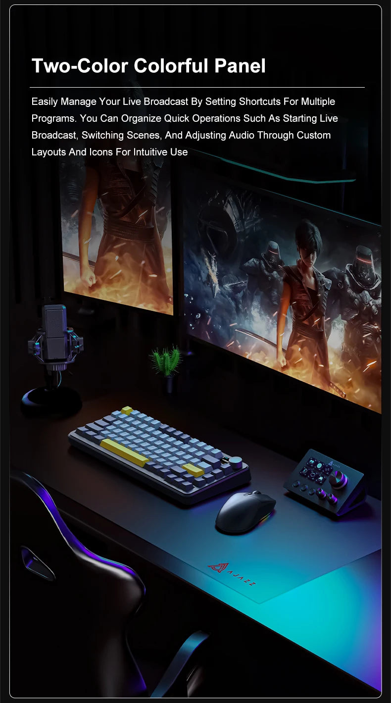 Pannello Di Controllo Desktop Programmabile Con Pulsanti Macro Personalizzabili Mini Tastiera Per Scenari Multipli