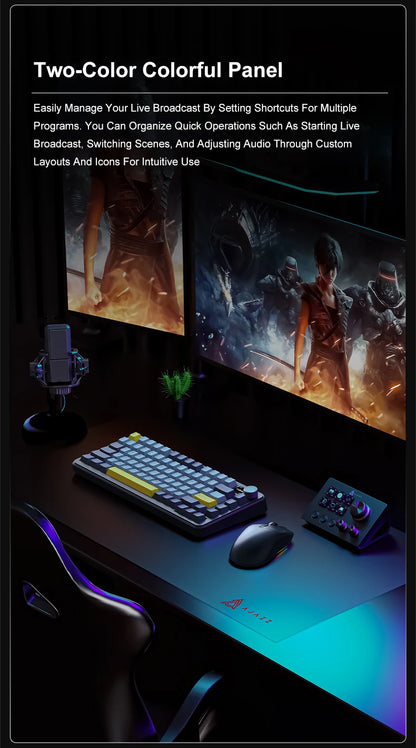 Pannello Di Controllo Desktop Programmabile Con Pulsanti Macro Personalizzabili Mini Tastiera Per Scenari Multipli
