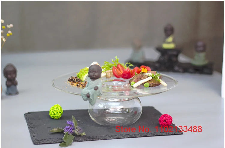 Piatto Trasparente Da 18 Cm Per Sushi Dessert Catering Frutta Insalata Degustazione Qualità Alta