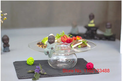 Piatto Trasparente Da 18 Cm Per Sushi Dessert Catering Frutta Insalata Degustazione Qualità Alta