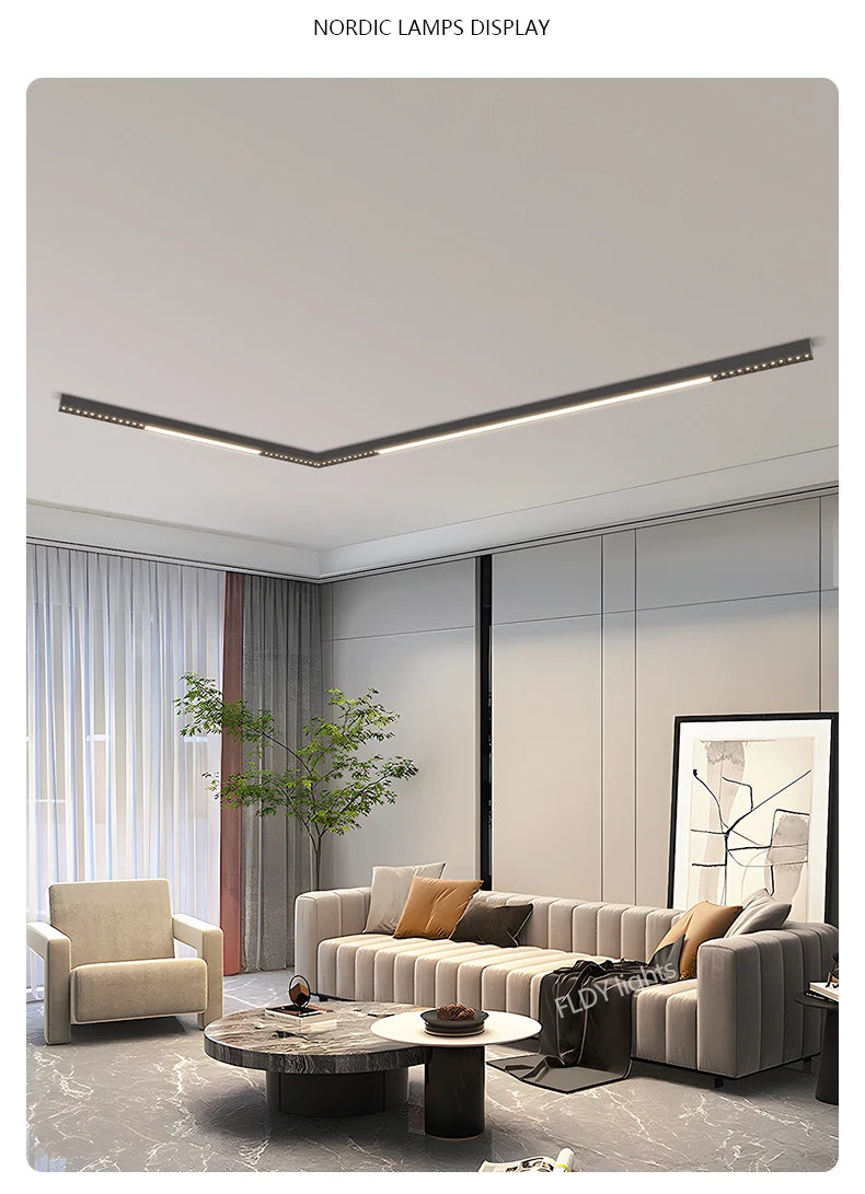 Lampada Da Soffitto A Led Moderna Nordic Nero Per Soggiorno Cucina Ingresso Ufficio