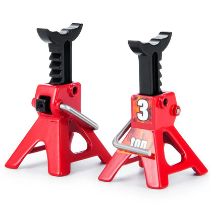 Decorazione Auto RC Mini Jack Stand Con Gancio Rimorchio E Rete Per Bagagli 1 18 E 1 24 Scale