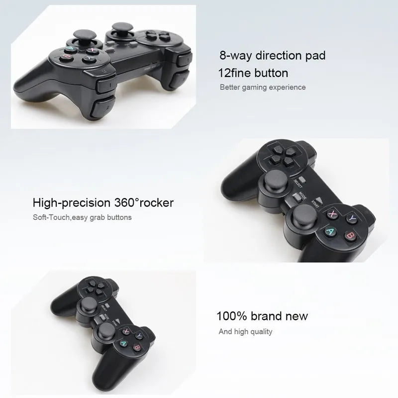2 controller di gioco wireless 2.4G senza ritardo per PC, joystick USB per PC, Android TV, compatibili con GD10/M8/G5/G11 Pro GAME BOX