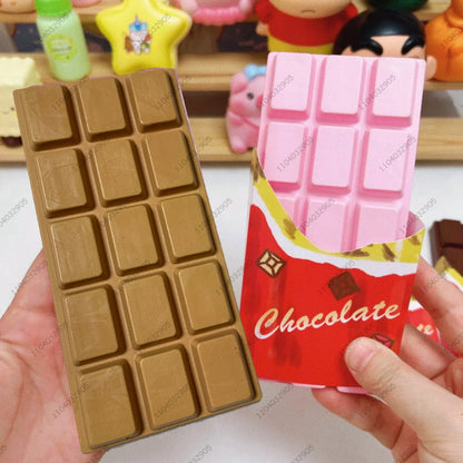 Giocattolo Squishy a lievitazione lenta con barra di cioccolato Morbido e umido Giocattoli agitati per bambini e adulti ASMR Giocattoli antistress sensoriali Regali