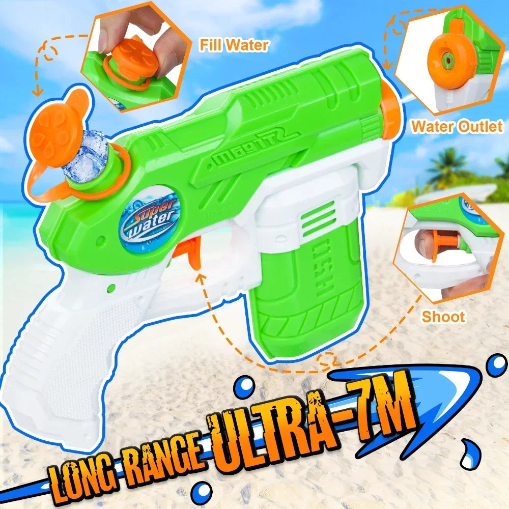 Pistola Ad Acqua Per Bambini 300ml Giocattolo Spiaggia Esterno Estate Mare All Aperto