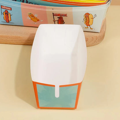 Confezione Da 100 Scatole Monouso Per Hot Dog In Carta Per Catering E Feste Ideale Per Eventi