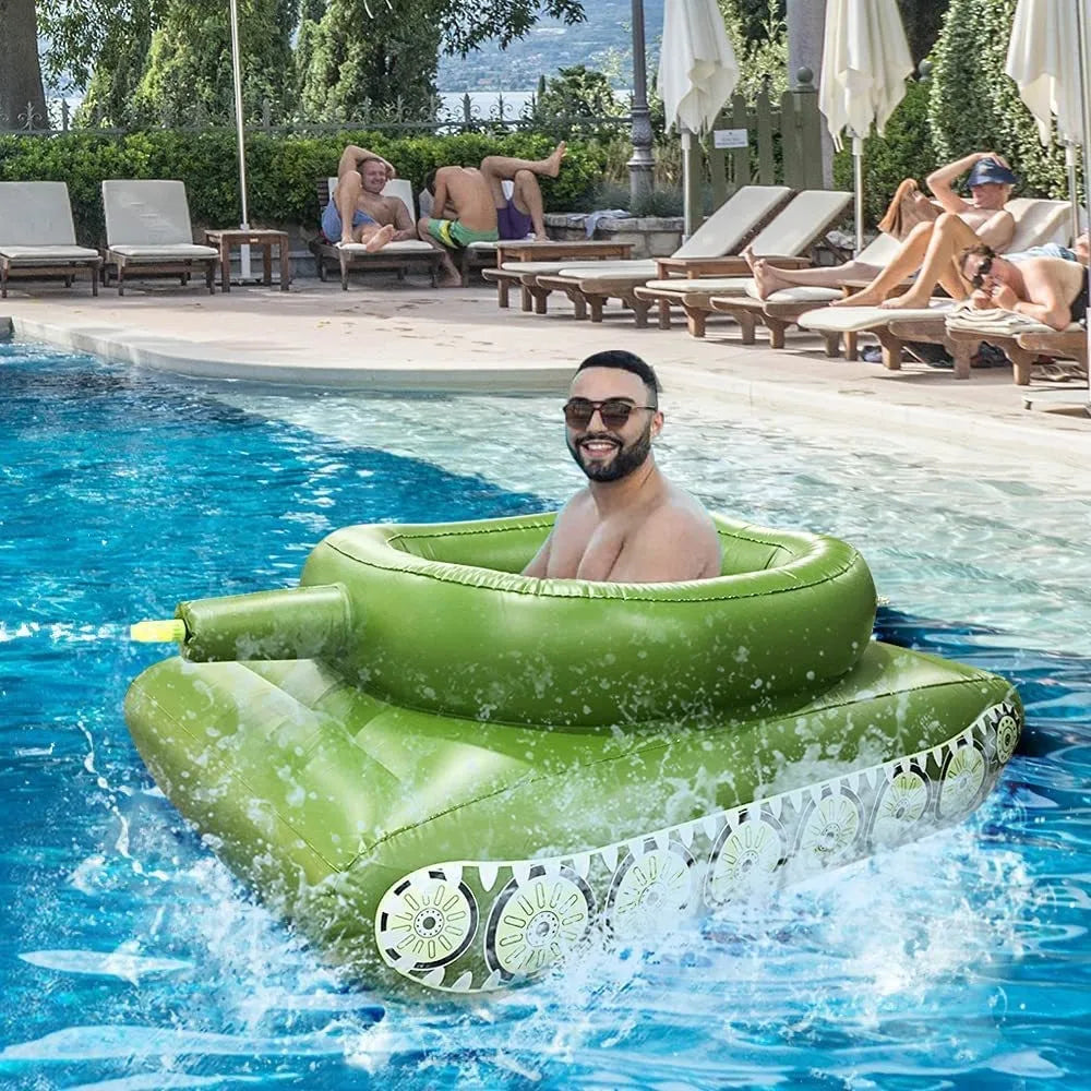 Serbatoio Gonfiabile In PVC Per Battaglie D Acqua Con Pistola Ad Acqua Da Gioco In Piscina
