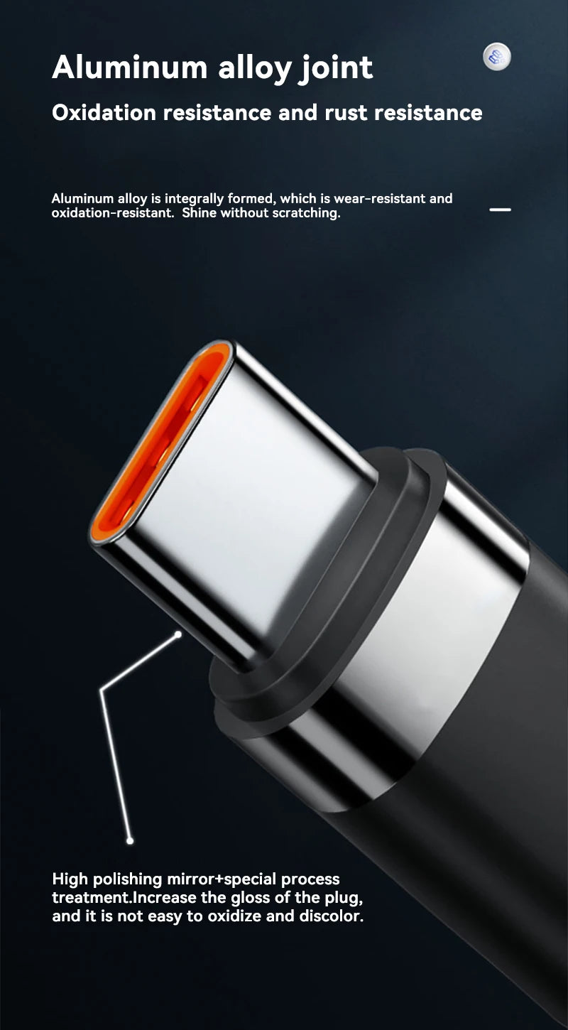 Cavo USB C a USB Type C Da 120W Per Ricarica Rapida PD Compatibile Con Smartphone Qualità Premium
