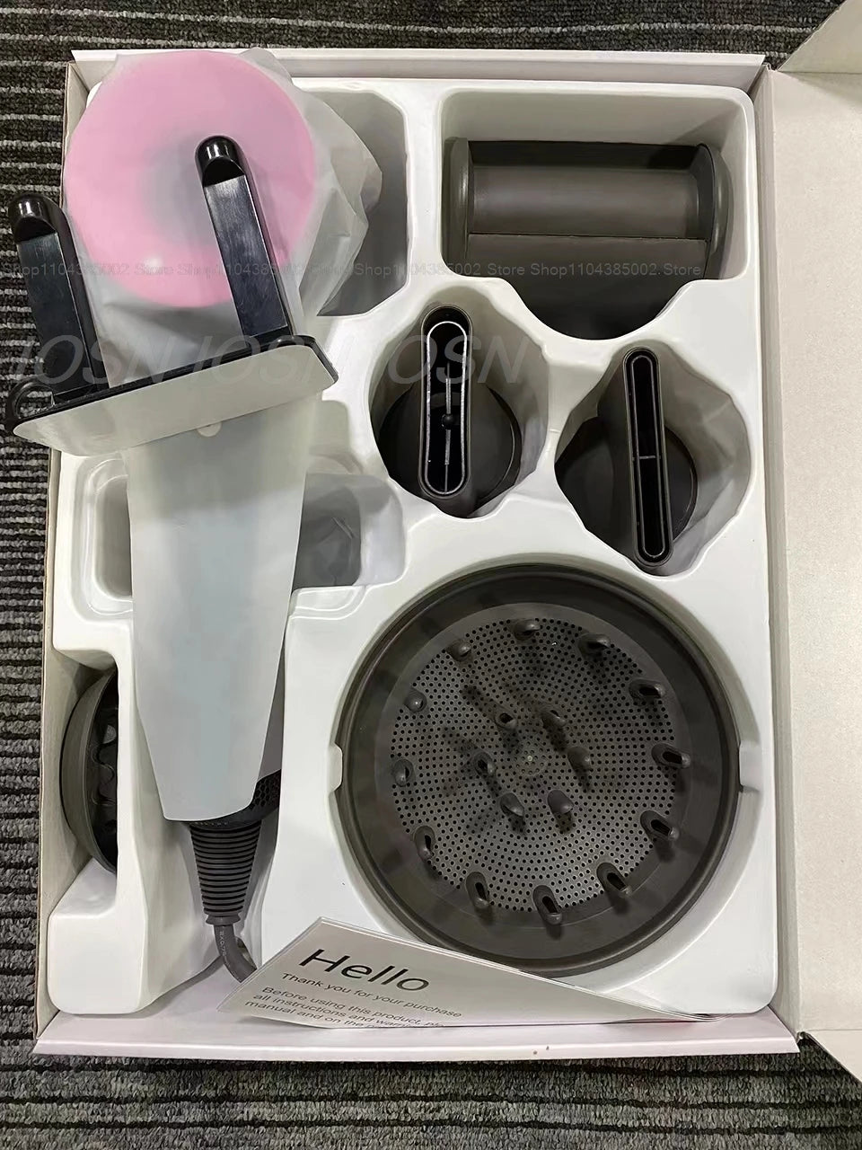 Accessorio Professionale Senza Lame per Asciugacapelli Dyson, Ioni Negativi, Asciugatura Rapida, Potente, per Casa, con Funzione Anti-Crespo, Elettrico