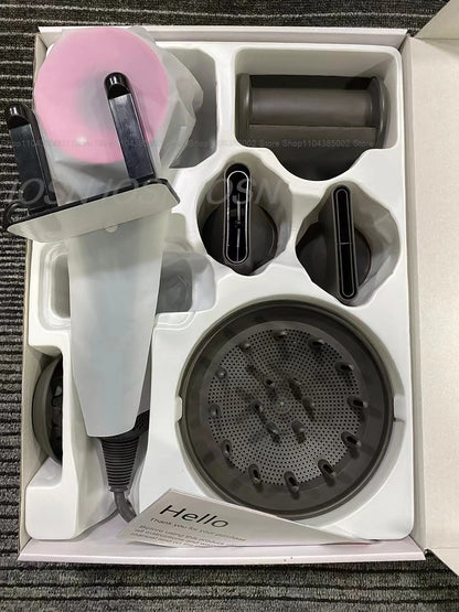 Accessorio Professionale Senza Lame per Asciugacapelli Dyson, Ioni Negativi, Asciugatura Rapida, Potente, per Casa, con Funzione Anti-Crespo, Elettrico