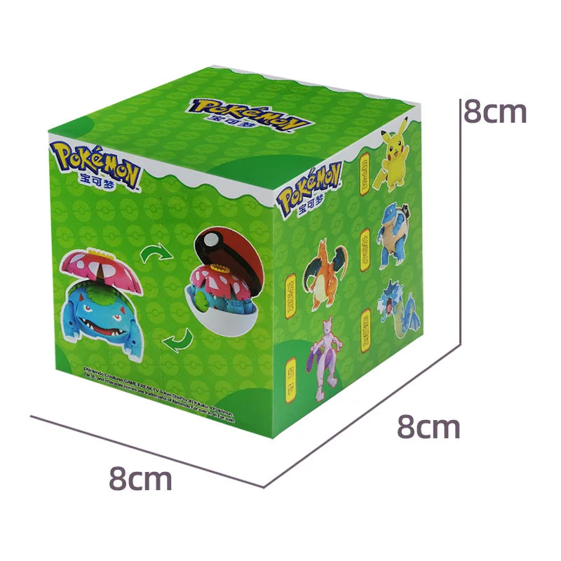 Pokemon Pokeball Figura Palla Pikachu Charizard Mewtwo Mew Eevee Gengar Lapras Blastoise Venusaur Gyarados Giocattolo Educativo Per Bambini