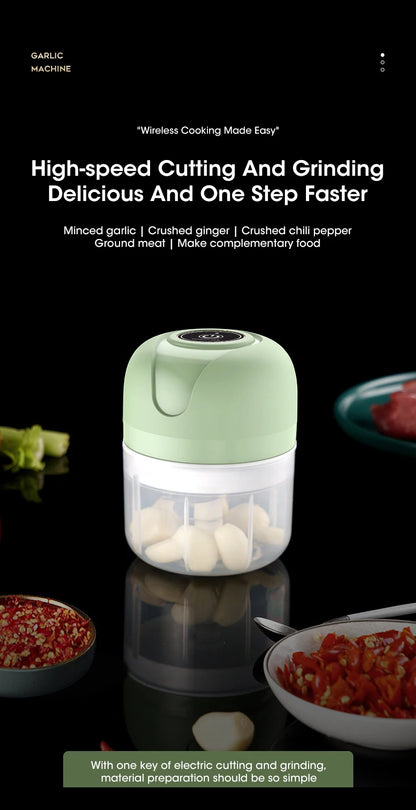 Tritatutto Elettrico Portatile Multifunzione Per Verdure E Carne Con Ricarica Usb 5W