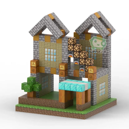 Vendita calda disponibile 300+ stili Minecrafte blocchi magnetici mattoni da costruzione MC bambini fai da te 2x2CM blocchi magnetici a 6 facce minifigure