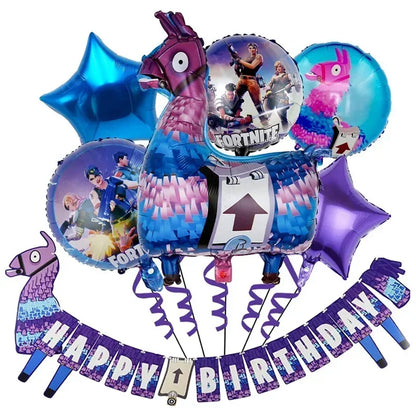 Set Di Palloncini Fortnite In Lattice E Foil Per Compleanno Bambini Decorazioni Festa