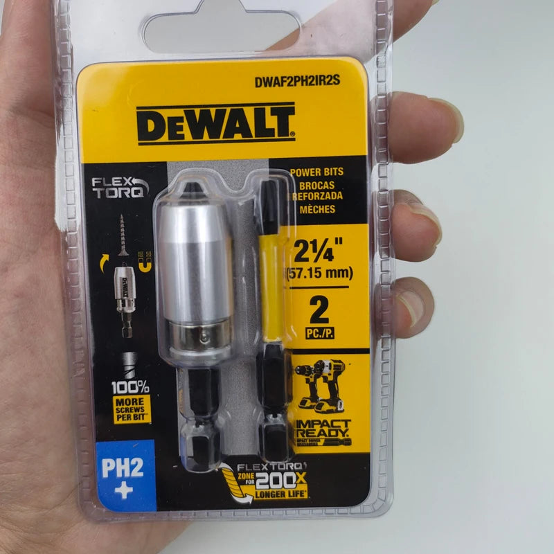 DEWALT DWAF2PH2IR2S PH2 FLEXTORQ 1/4x2-1/4 pollici Punta da trapano per avvitatore a percussione HSS Manicotto magnetico Accessori per utensili elettrici per carpenteria