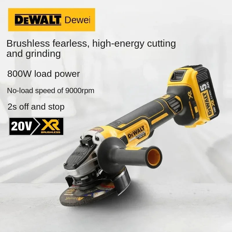 DeWalt Smerigliatrice Angolare 125 Mm DCG405 Testa Piatta Brushless 18V Senza Batteria