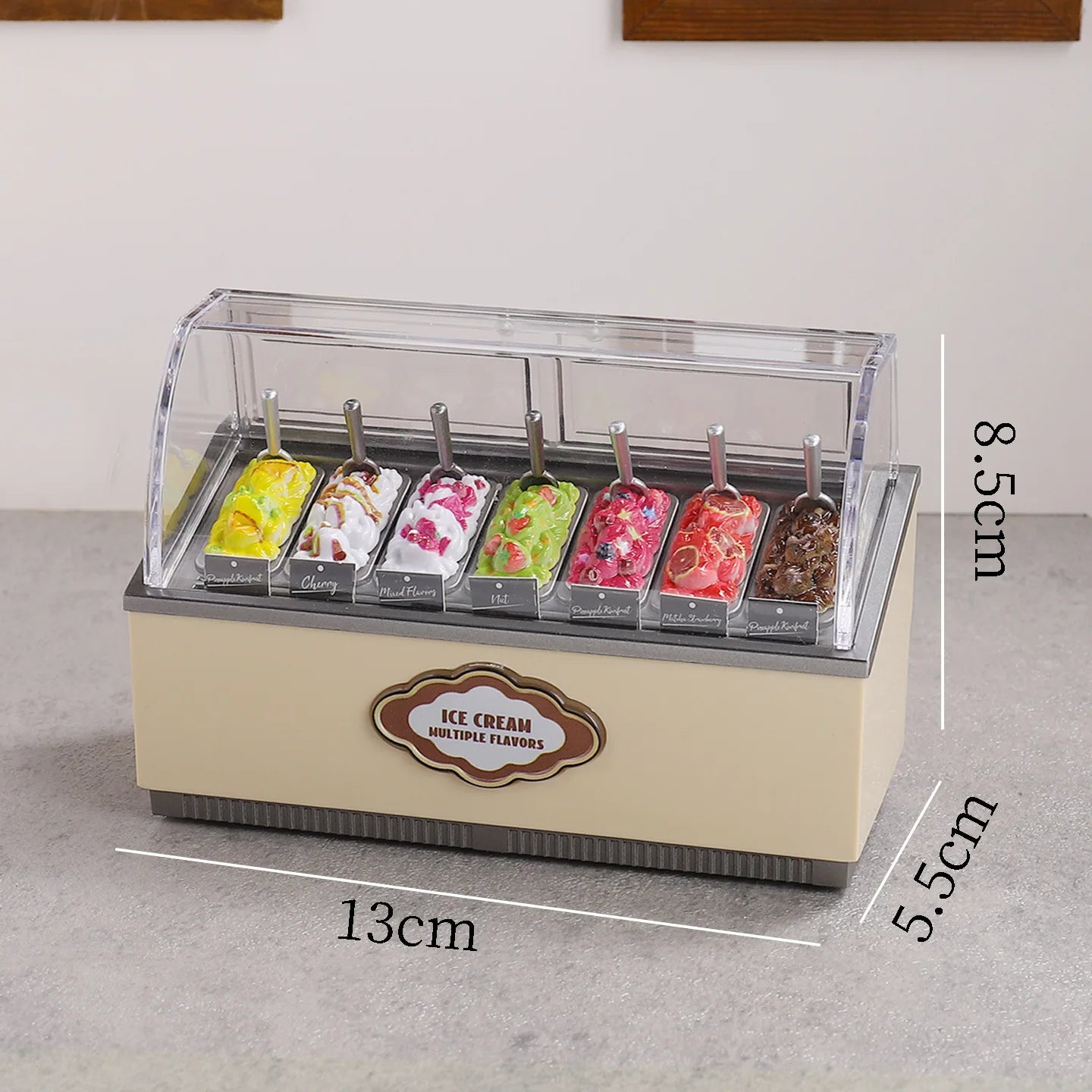 Distributore Automatico Di Gelati In Miniatura Multigusto Per Decorazioni Casa Delle Bambole E Scene Di Supermercato